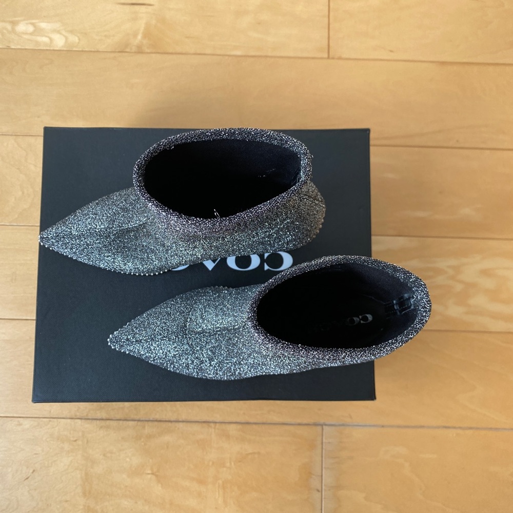 NIB Coach Whitny Lurex metallic booties - Picture 6 of 8